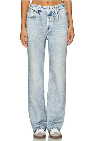 RAG&BONE Miramar Shea High Rise Full Relaxed in Denim-Light. - size 27 (also in 29, 31, 33)