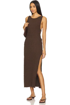 Free People X free-est Lilliana Midi Dress In in Brown. - size L (also in M, S, XL, XS)