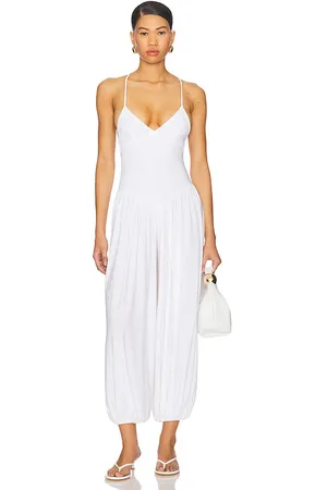 Norma Kamali Kenny Jumpsuit in White. - size L (also in M, S, XL, XS)