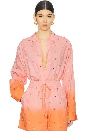 Essentiel Antwerp Harkansas Embellished Shirt in Rose,Orange. - size 32 (also in 34, 36, 40)