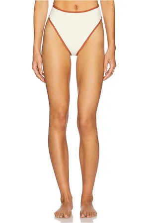 Montce Binded Paula Bikini Bottom in Cream. - size L (also in M, S, XL, XS)