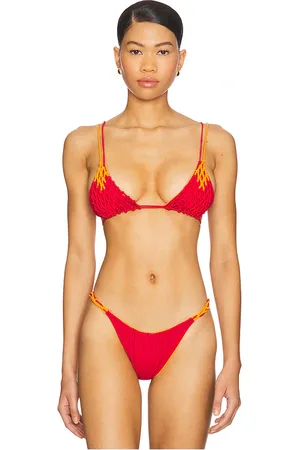Isa Boulder Grad Bikini Top in Red. - size L (also in M, S, XL, XS)