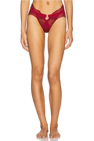 Thistle and Spire Minna Thong in Red,Burgundy. - size L (also in M, S, XL/1X, XS)