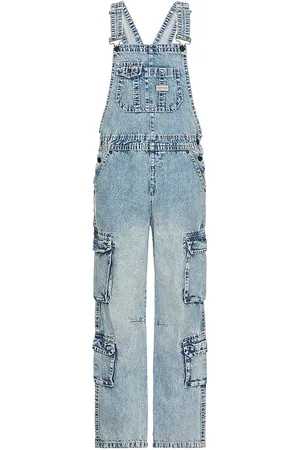 True Religion Double Cargo Big T Overall in Blue. - size L (also in M, S)
