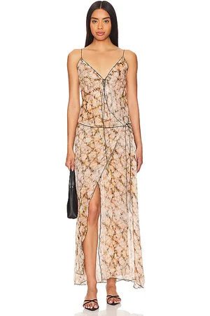 Bec & Bridge Ciel Wrap Maxi Dress in Neutral. - size 10/M (also in 6/XS)