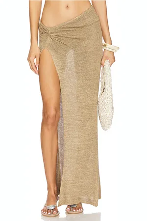 Flook the Label Zuhana Skirt in Beige. - size L (also in M, S, XS)
