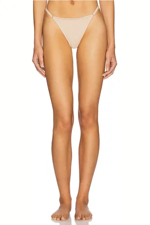Natori Verge Adjustable String Thong in Nude. - size L (also in M, S, XL, XS)