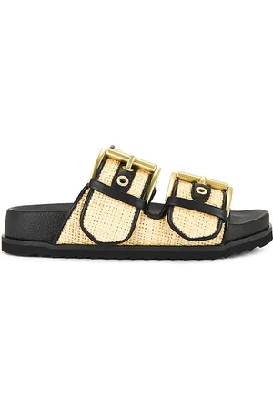 AllSaints Sian Raffia Sandal in Black. - size 36 (also in 37, 38, 38.5, 39, 39.5, 40)