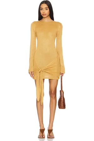 Flook the Label Soraya Dress in Lemon. - size L (also in M, S, XL, XS)