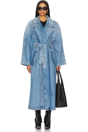 EB DENIM Kosmo Trench Coat in Denim-Light. - size M (also in XS)