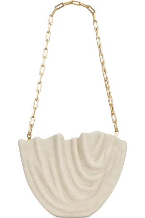 Cult Gaia Love Clutch in White.