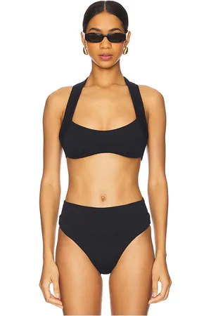 FELLA Mikey Bikini Top in Black. - size L (also in M, S, XS)