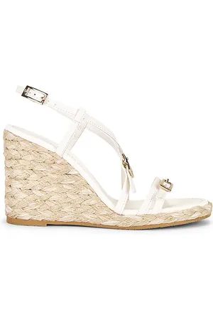 Stuart Weitzman Georgie Espadrille Wedge in Cream. - size 6 (also in 6.5, 7, 7.5, 8, 8.5, 9)