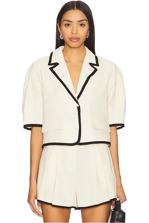 Steve Madden Fable Blazer in Cream. - size L (also in M, S, XL, XS)
