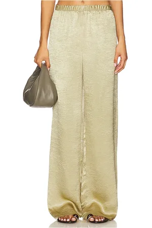 ENZA COSTA X REVOLVE Satin Textured Pant in Sage. - size 1 (also in 2, 3)