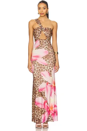Runaway The Label Kyree Maxi Dress in Brown. - size L (also in M, S, XS)