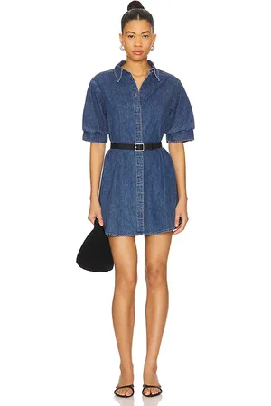 Frame The Play Dress in Blue. - size L (also in M, S, XL, XS)