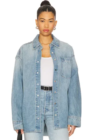 GRLFRND Donna Shirt in Blue. - size M/L (also in XS/S)