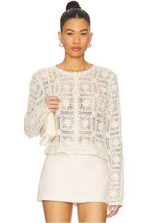 Frame The Crochet Cardi in . - size L (also in M, S, XS)