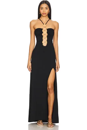 Luli Fama Inner Circle Halter Long Dress in . - size M (also in S, XS)