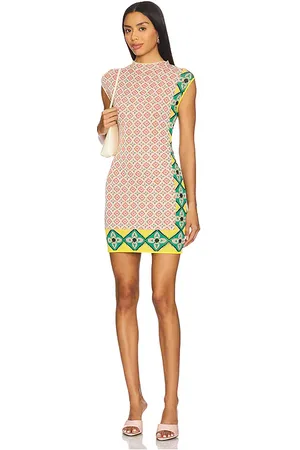 MISA Mattie Dress in Orange. - size L (also in M, S, XL, XS, XXS)