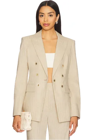 VERONICA BEARD Gaya Dickey Jacket in Neutral. - size 0 (also in 00, 10, 2, 4, 6, 8)