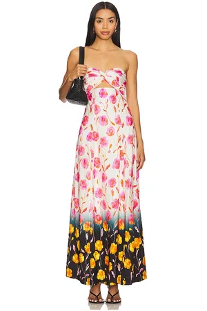 Essentiel Antwerp Heorgia Midi Dress in Ivory,Pink. - size 32 (also in 34, 36, 38, 40)