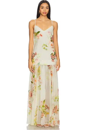 HEMANT AND NANDITA Maxi Dress in Neutral. - size M (also in S, XS)