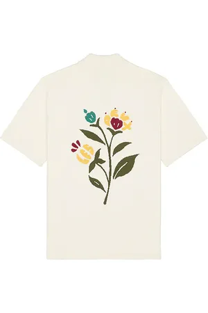 Les Deux Geoffroy Camp Shirt in Cream. - size L (also in M, S, XL/1X)