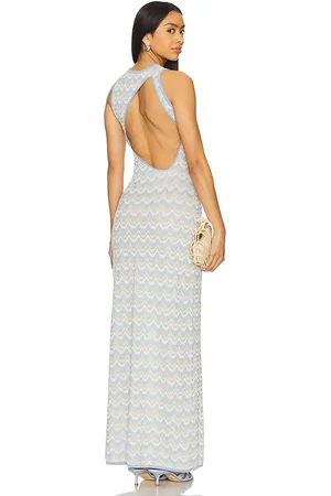 DEVON WINDSOR Dalia Dress in Baby Blue. - size L (also in M, S, XL, XS)