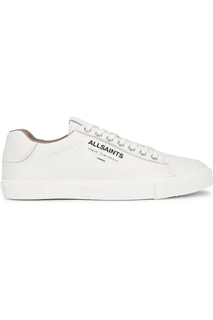 AllSaints Underground Leather Low Top Sneaker in White. - size 10 (also in 11, 12, 8, 9)