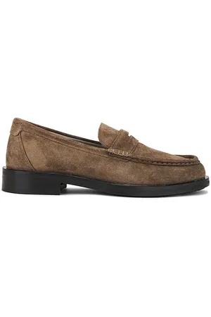 AllSaints Bloom Suede Loafer in Grey. - size 10 (also in 11, 12, 8, 9)