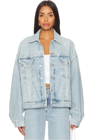 AGOLDE Dalton Balloon Jacket in Denim-Light. - size M (also in XL)