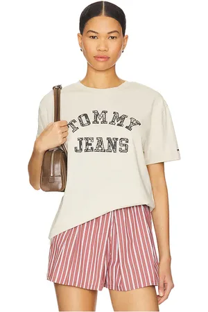 Tommy Hilfiger Paisley College Tee in Cream. - size L (also in M, S, XL/1X, XS)
