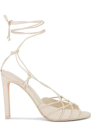 ALEXIS Colette Lace Up High Sandal in Ivory. - size 38 (also in 39)