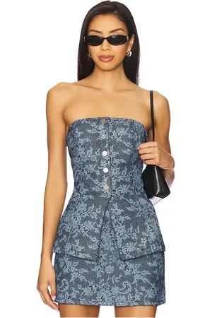 AFRM The Sailor Bustier Top in Blue. - size L (also in M, S, XL, XS, XXL, XXS)