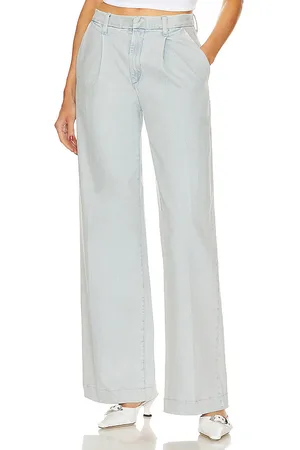 SPRWMN Pleated Trouser in Denim-Light. - size 24 (also in 26, 28)