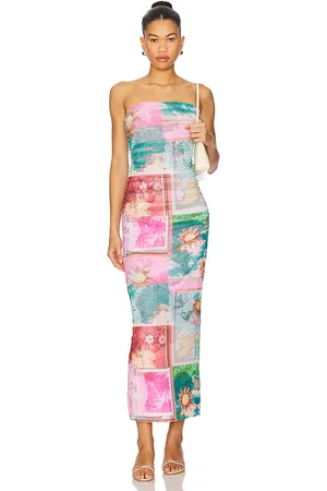 AFRM Marlo Dress in Pink,Teal. - size 2X (also in L, M, S, XL, XS, XXL, XXS)
