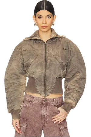KNWLS M-claw Bomber Jacket in Taupe. - size L (also in M, S)