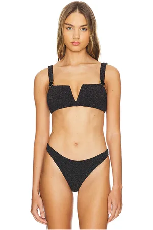 PATBO Metallic Jacquard Bikini Top in . - size L (also in XS)