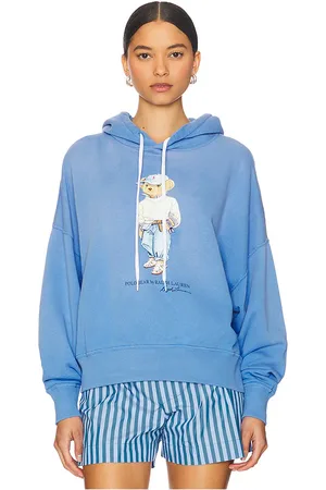 Ralph Lauren Island Long Sleeve Hoodie Sweatshirt in Blue. - size L (also in M, S, XS)
