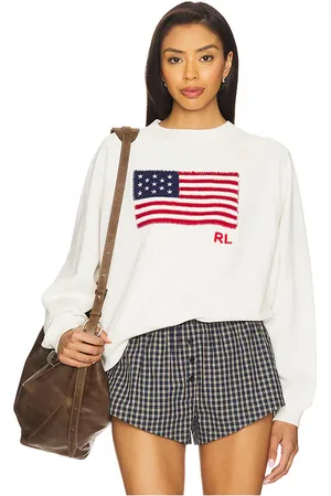 Ralph Lauren Loopback Crew Sweatshirt in Ivory. - size L (also in M, S, XS)