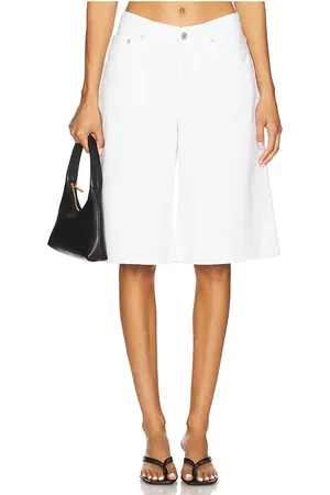 AGOLDE Baggy V Short in White. - size 23 (also in 24, 25, 26, 27, 28, 29, 30, 31, 32, 33, 34)
