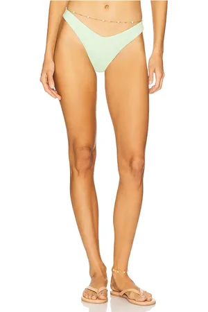 Peixoto Shelley Cheeky Bikini Bottom in Green. - size L (also in M, S, XL, XS)