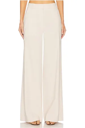THEORY High Waisted Trouser in Beige. - size 0 (also in 00, 2, 4, 6, 8)