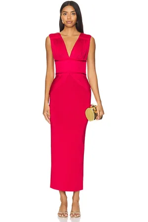 Hervé Léger The Lillian Gown in Red. - size L (also in M)