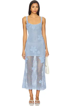 DEVON WINDSOR Solla Dress in Blue. - size L (also in M, S, XL, XS)