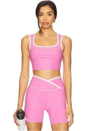 YEAR OF OURS Ribbed Diana Sports Bra in Pink. - size L (also in M, S, XL, XS)