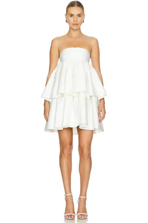 ROTATE Ruffled Dress in White. - size 34 (also in 36)