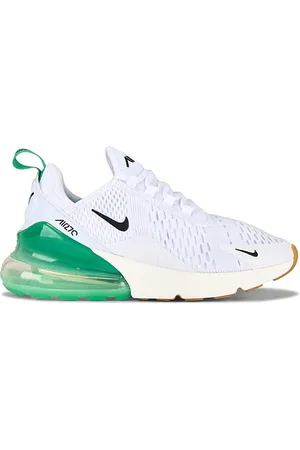 Nike Air Max 270 Sneaker in White, Black-summit & White-stadium Green in White. - size 10 (also in 10.5, 11, 5.5, 6, 6.5, 7, 7.5, 8, 8.5, 9, 9.5)